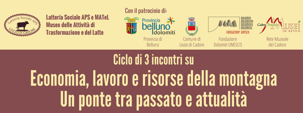 “Economia, lavoro e risorse della montagna: un ponte tra attualità e futuro”